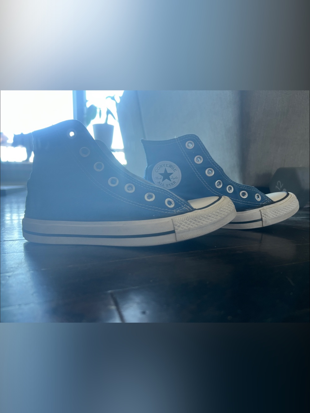 Converse Two-Tone Blue High Top Sneakers